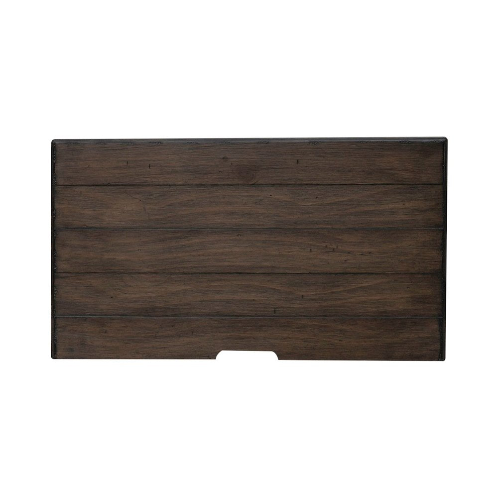 3 Drawer  Nightstand with AC USB Charging Station Cottage , White & Tobacco Wood