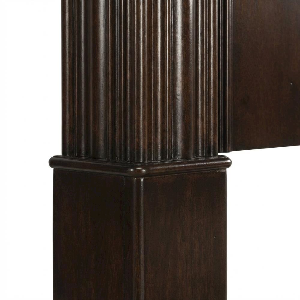 Cognac King Poster Headboard Solid and Manufactured Wood Traditional Design