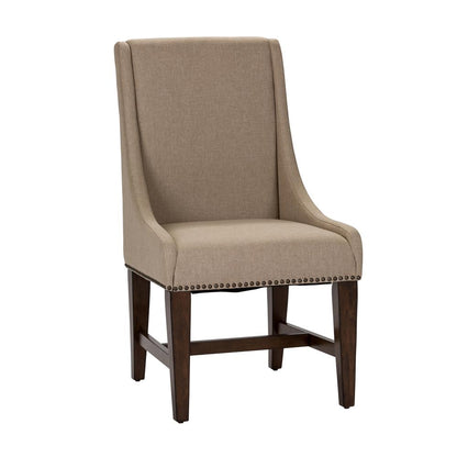 Armand Upholstered Side Chair (RTA)-Set of 2 in Antique Brownstone