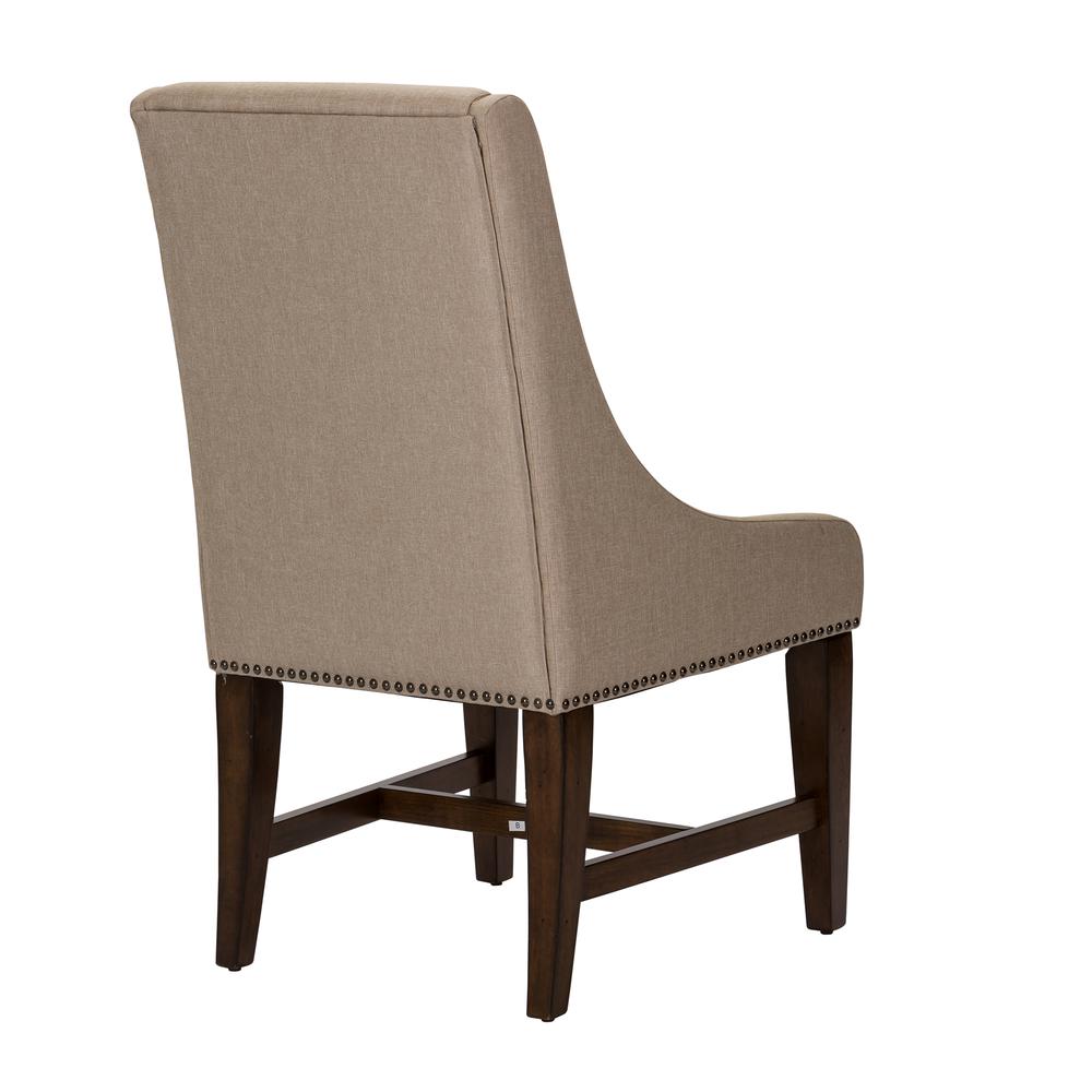 Armand Upholstered Side Chair (RTA)-Set of 2 in Antique Brownstone