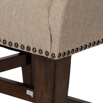 Armand Upholstered Side Chair (RTA)-Set of 2 in Antique Brownstone