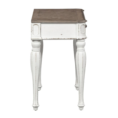 Magnolia Manor Accent Vanity Desk/Night Stand in Antique White
