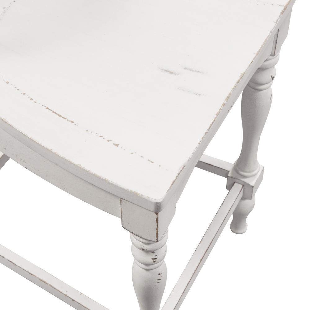 Magnolia Manor Spindle Back Counter Chair (RTA)-Set of 2 in Antique White