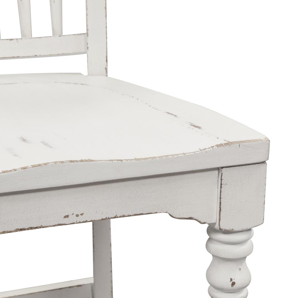 Magnolia Manor Spindle Back Counter Chair (RTA)-Set of 2 in Antique White