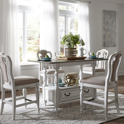 Magnolia Manor Counter Height Chair (RTA)-Set of 2 in Antique White