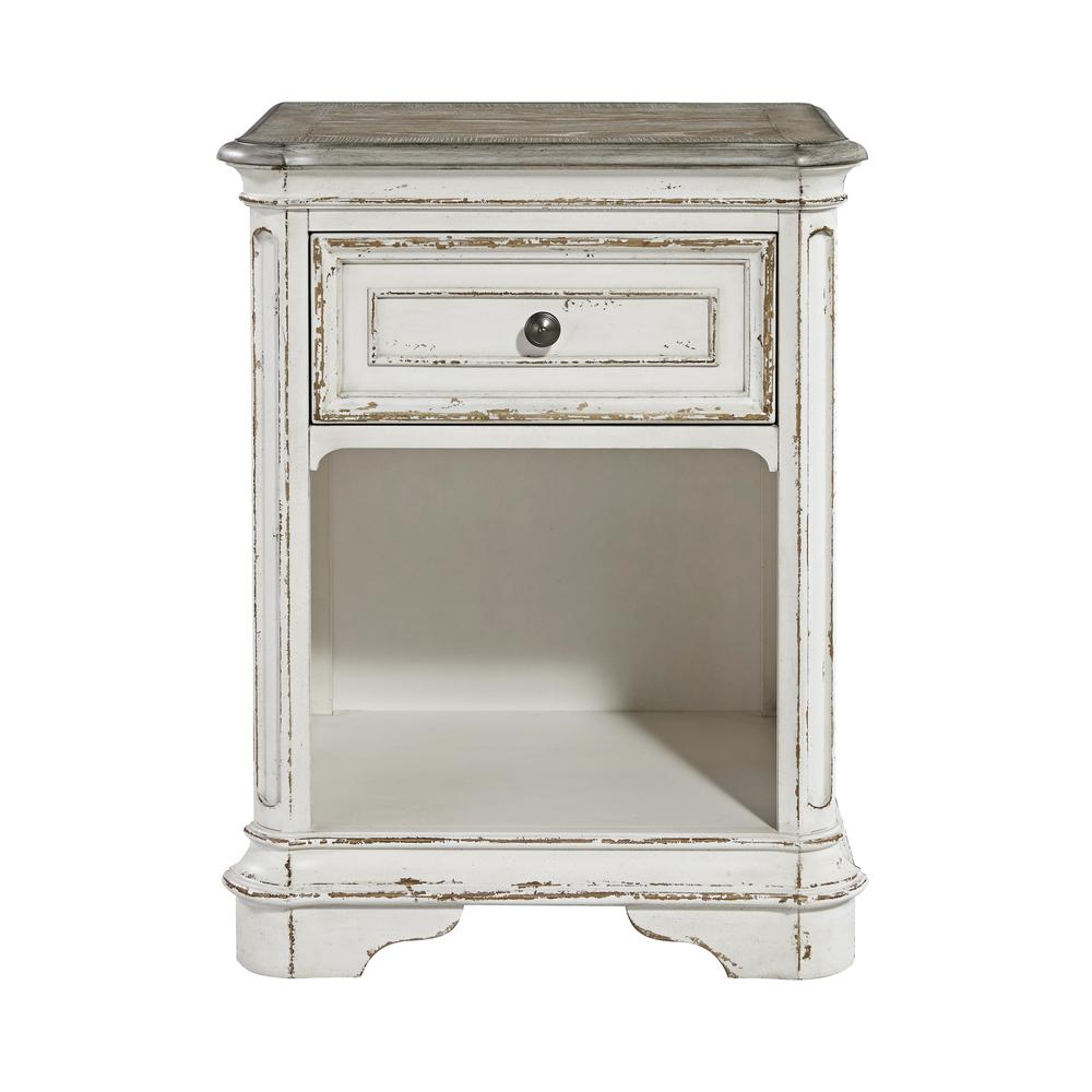 Magnolia Manor 1 Drawer Night Stand in Antique White