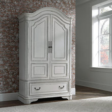 Magnolia Manor Armoire in Antique White