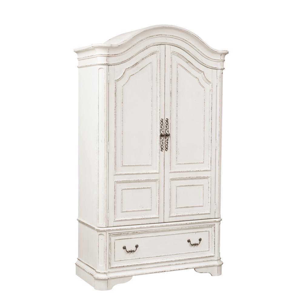 Magnolia Manor Armoire in Antique White