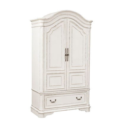 Magnolia Manor Armoire in Antique White