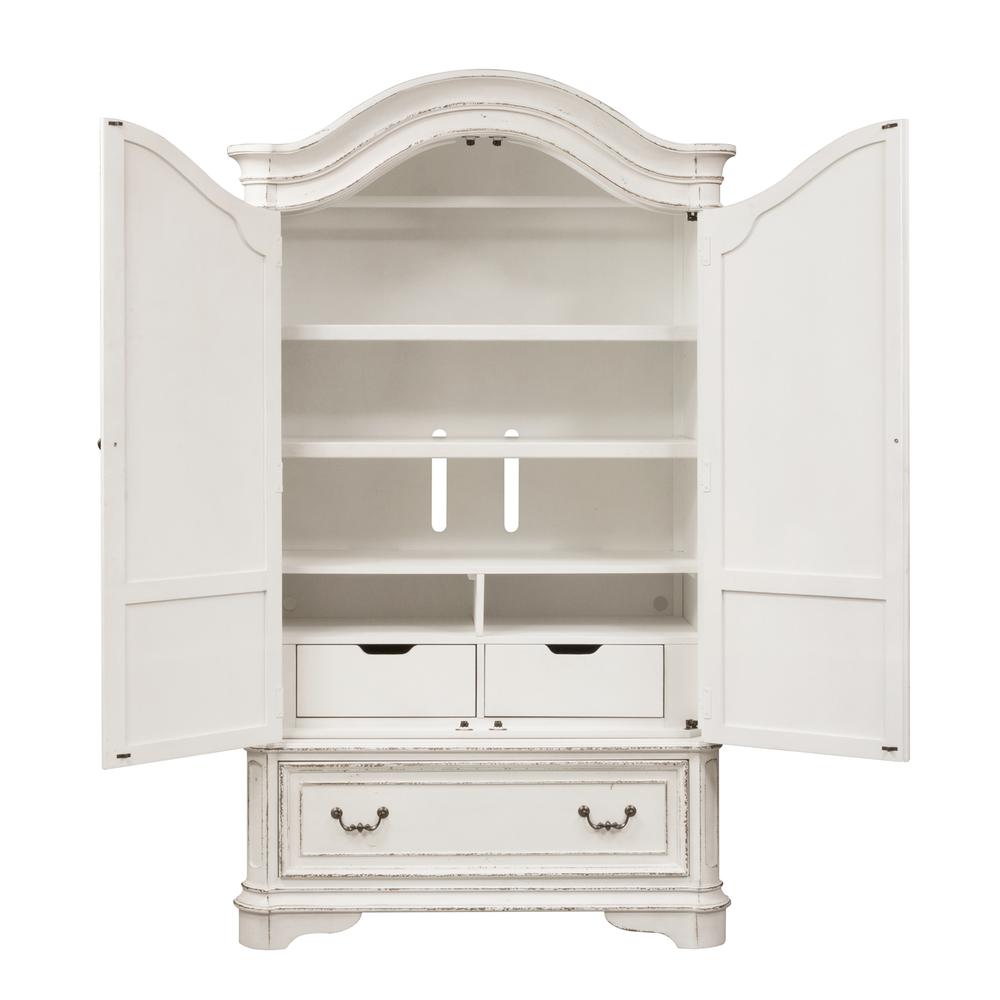 Magnolia Manor Armoire in Antique White