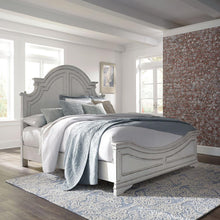 Magnolia Manor California King Panel Bed in Antique White