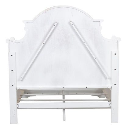 Magnolia Manor California King Panel Bed in Antique White