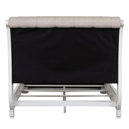 Magnolia Manor Queen Upholstered Sleigh Bed in Antique White