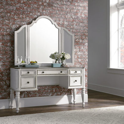 Magnolia Manor 3 Piece Vanity Set in Antique White