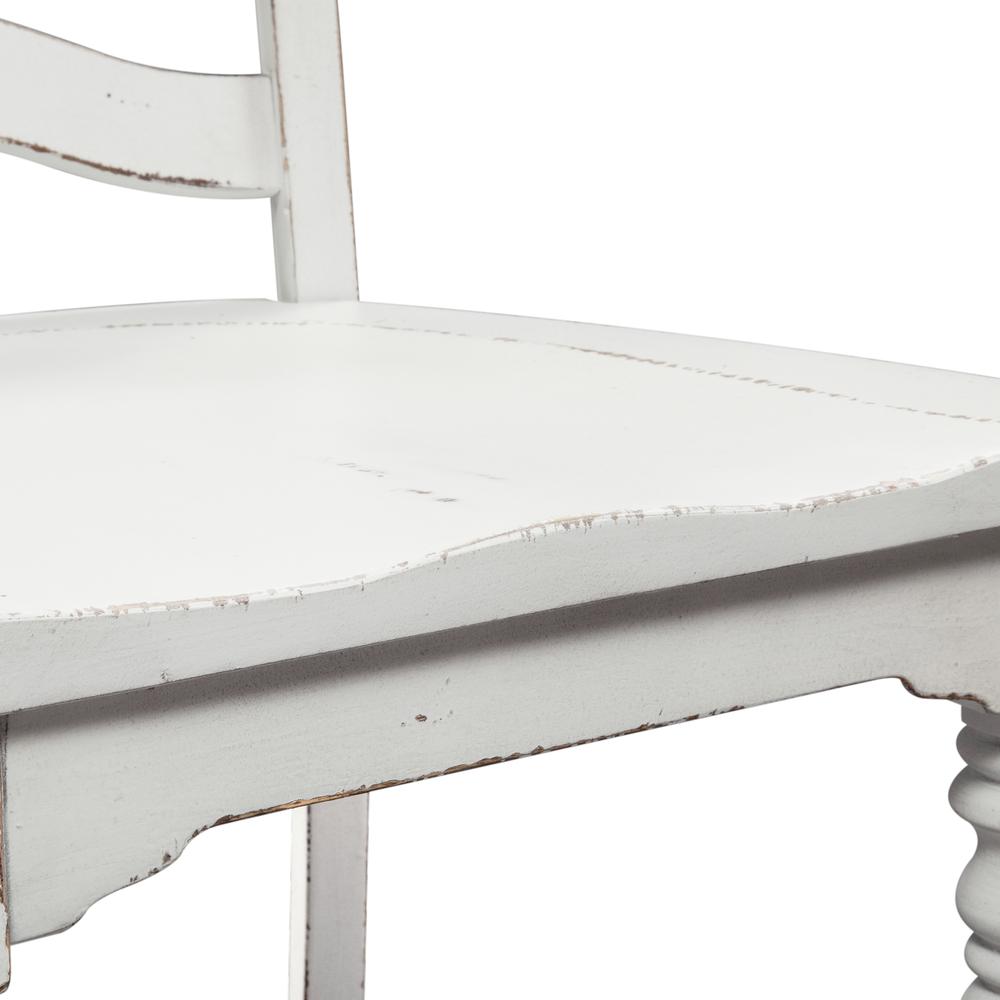 Magnolia Manor Ladder Back Side Chair (RTA)-Set of 2 in Antique White