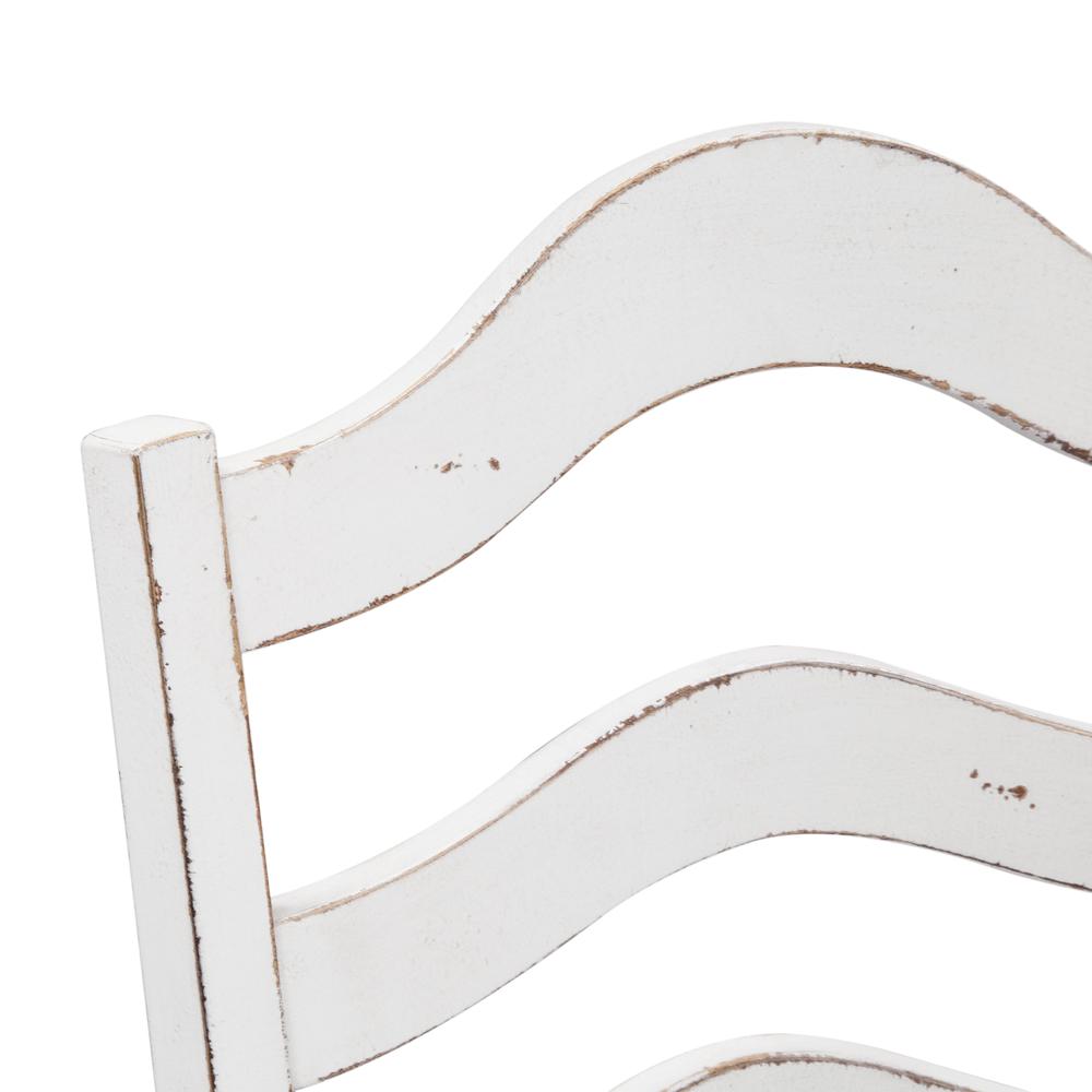 Magnolia Manor Ladder Back Side Chair (RTA)-Set of 2 in Antique White