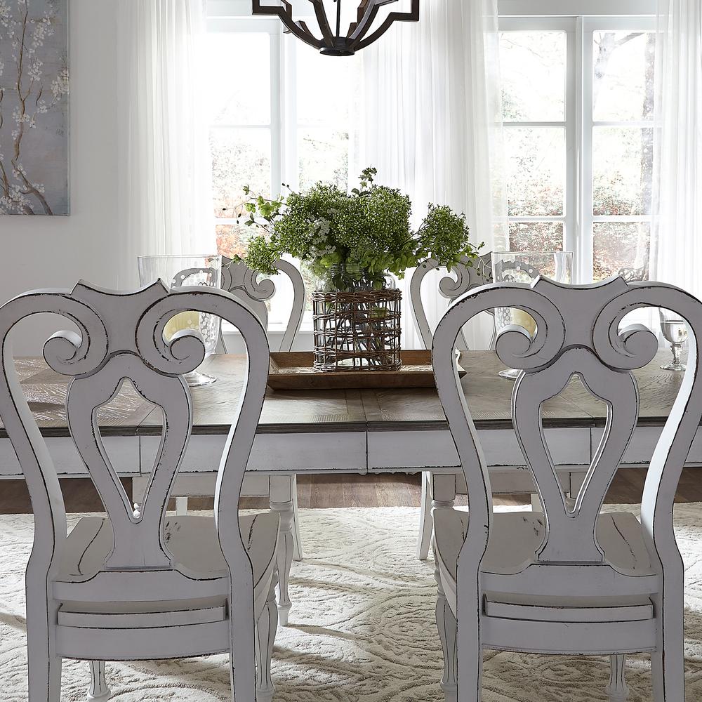 Magnolia Manor Splat Back Side Chair (RTA)-Set of 2 in Antique White