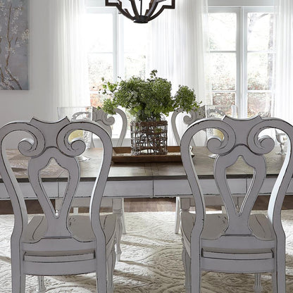 Magnolia Manor Splat Back Side Chair (RTA)-Set of 2 in Antique White