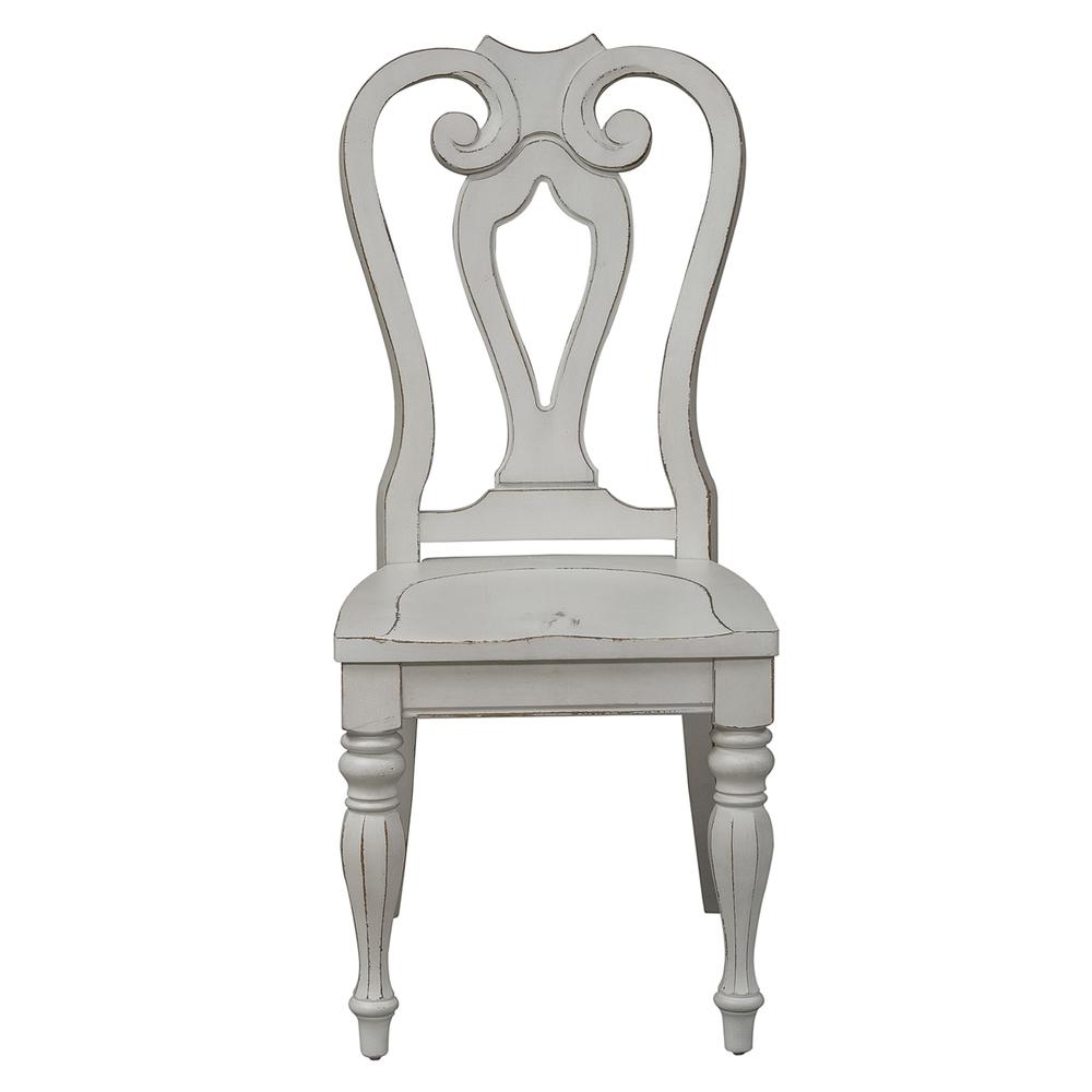 Magnolia Manor Splat Back Side Chair (RTA)-Set of 2 in Antique White