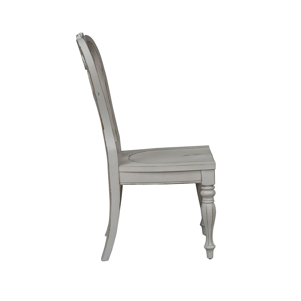 Magnolia Manor Splat Back Side Chair (RTA)-Set of 2 in Antique White