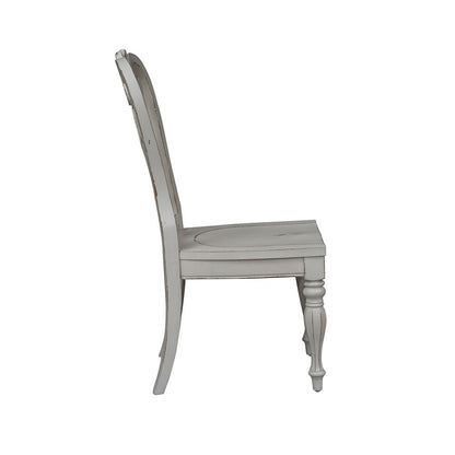 Magnolia Manor Splat Back Side Chair (RTA)-Set of 2 in Antique White