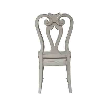 Magnolia Manor Splat Back Side Chair (RTA)-Set of 2 in Antique White