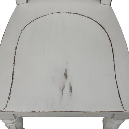 Magnolia Manor Splat Back Side Chair (RTA)-Set of 2 in Antique White