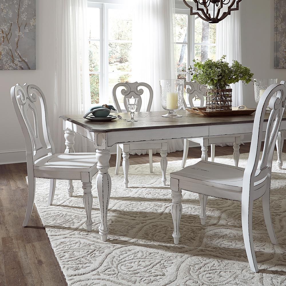 Magnolia Manor Splat Back Side Chair (RTA)-Set of 2 in Antique White