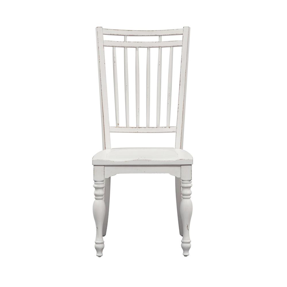 Magnolia Manor Spindle Back Side Chair (RTA)-Set of 2 in Antique White