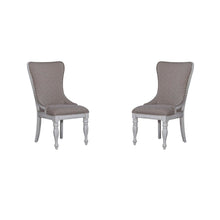 Upholstered Wing Back Side Chair for Dining Room, Set of 2