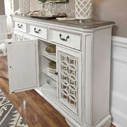 Magnolia Manor Hall Buffet in Antique White