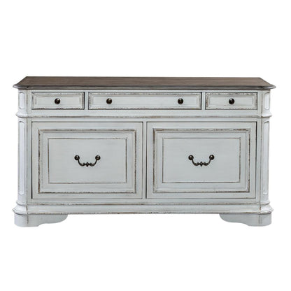Magnolia Manor Credenza in Antique White