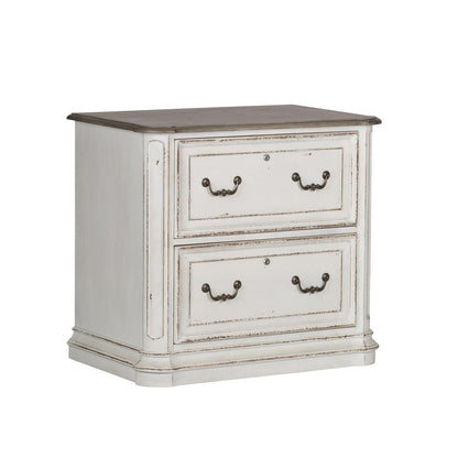 Magnolia Manor Jr Executive Media Lateral File in Antique White