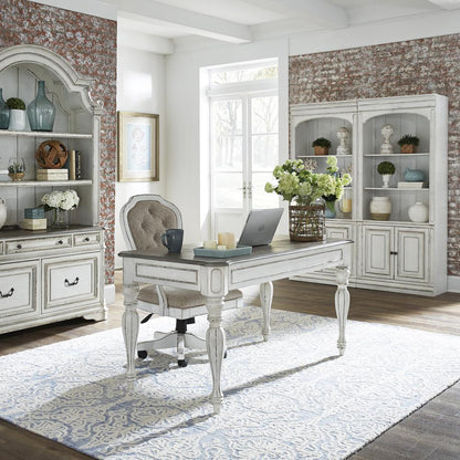 Magnolia Manor Bunching Bookcase in Antique White