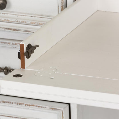 Magnolia Manor Credenza & Hutch in Antique White