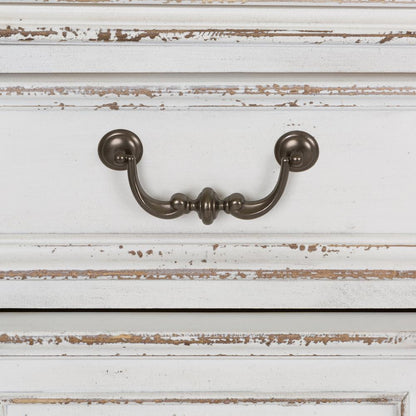 Magnolia Manor Credenza & Hutch in Antique White