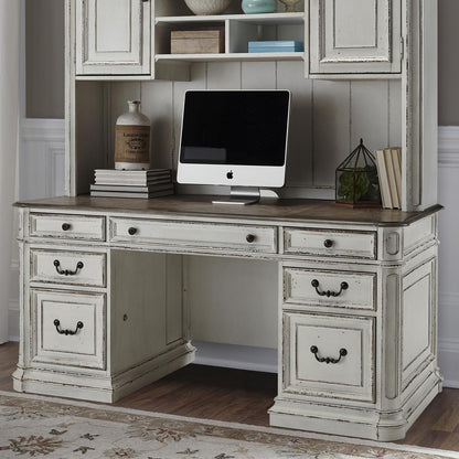 Magnolia Manor Credenza in Antique White
