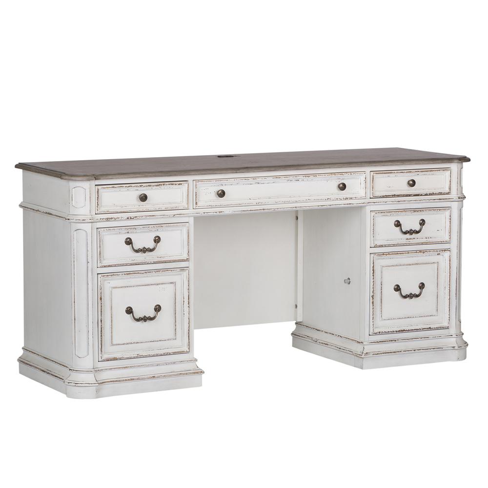 Magnolia Manor Credenza in Antique White