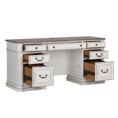 Magnolia Manor Credenza in Antique White