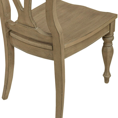 Magnolia Manor Splat Back Side Chair (RTA) - Set of 2 in Weathered Bisque