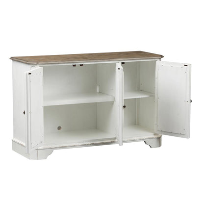 Magnolia Manor TV Console in Antique White