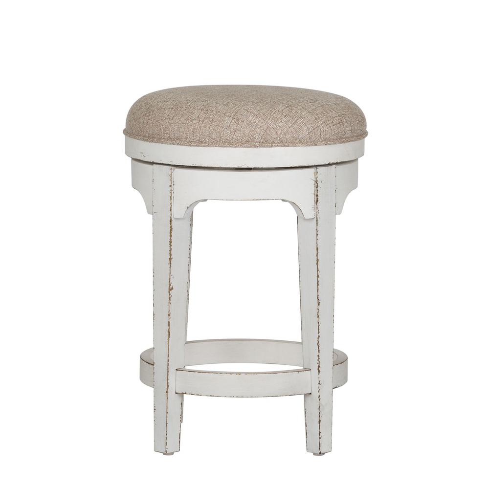Magnolia Manor Console Swivel Stool in Antique White
