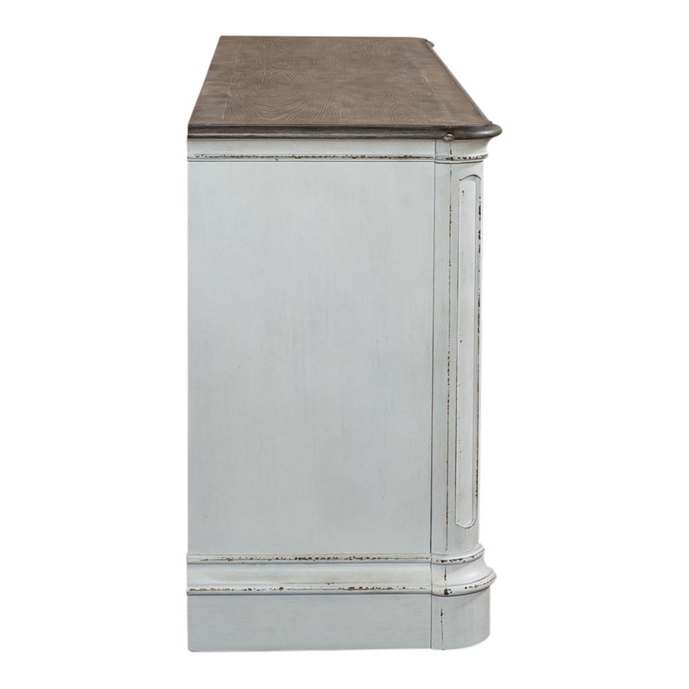 Magnolia Manor Entertainment TV Stand in Antique White
