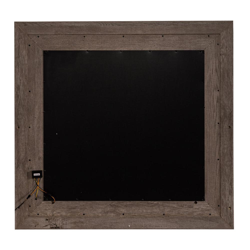 Horizons Lighted Mirror in Graystone