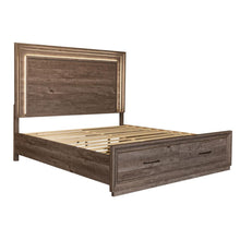 Horizons King Storage Bed in Graystone