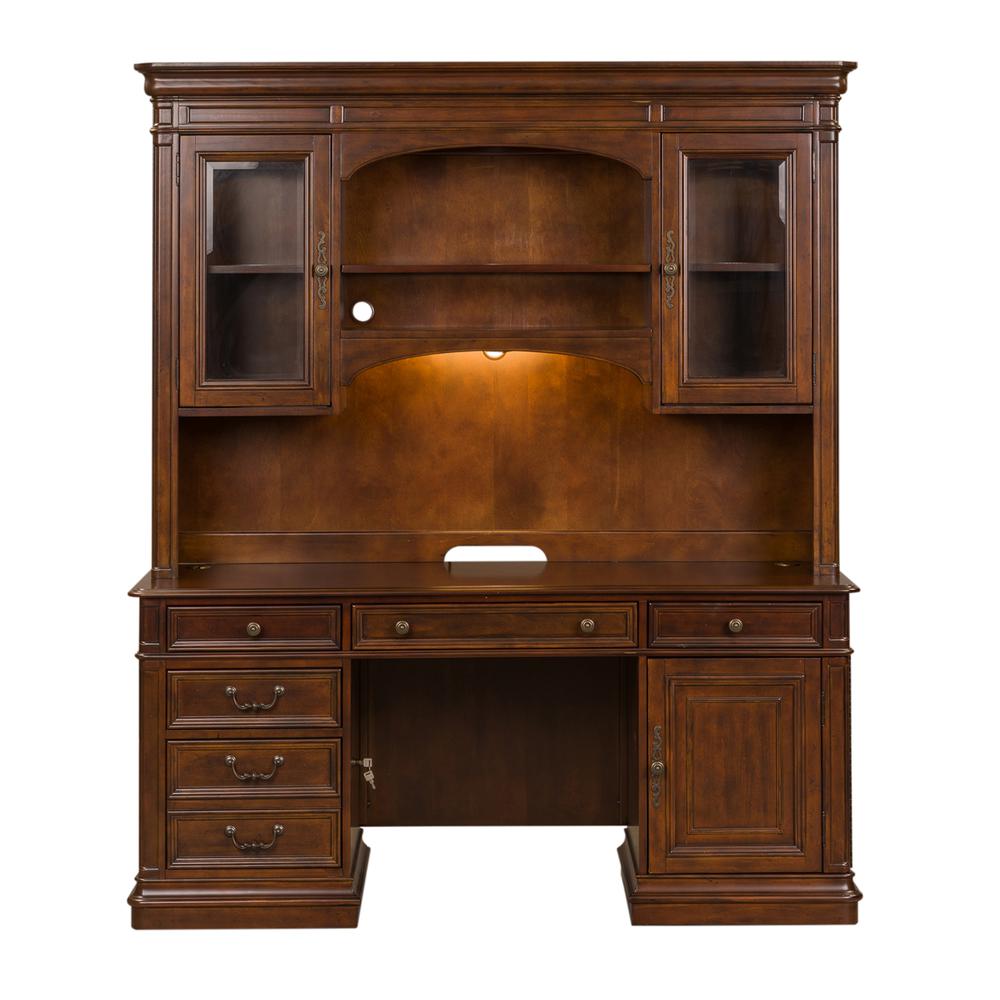 Brayton Manor Jr Executive Credenza Set in Cognac