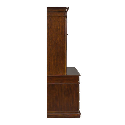 Brayton Manor Jr Executive Credenza Set in Cognac