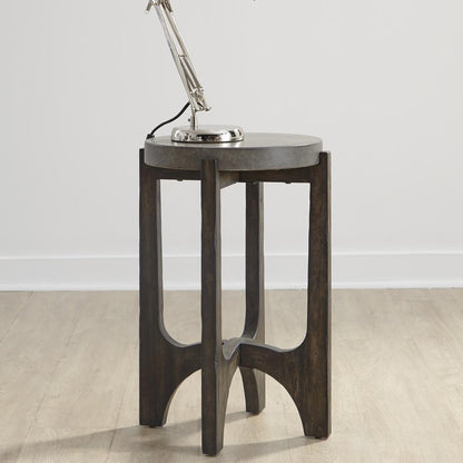 Cascade Chair Side Table in Wirebrush Rustic Brown