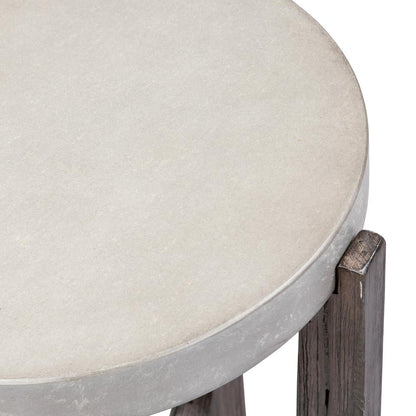 Cascade Chair Side Table in Wirebrush Rustic Brown