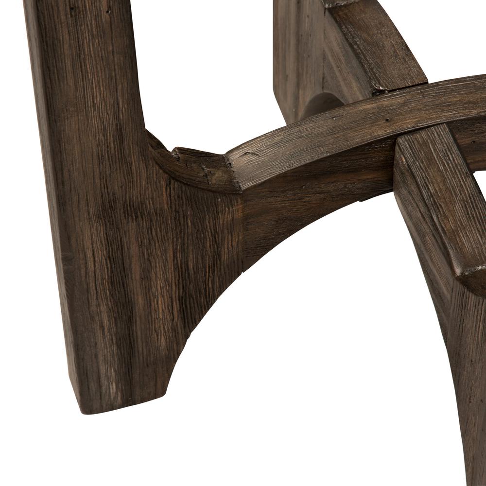 Cascade Chair Side Table in Wirebrush Rustic Brown